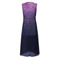 thumbnail image 5 of Lenago Robe d'Été Grande Taille pour Femmes Robes d'Été pour Femmes, Robe Sans Manches à Imprimé Floral à Col en V Plissée et Fluide Robes de Fête et de Plage en Liquidation, 5 of 5