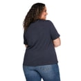 thumbnail image 3 of Lane Bryant Women's Plus Crew-Neck T-Shirt, 3 of 6
