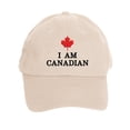 thumbnail image 1 of MIASHUI Canada Baseball Cap Adjustable Canada Day Hat for Men Women,Beige,One Size, 1 of 2