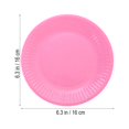thumbnail image 4 of EIGTHTAIL 50pcs Classic Multicolor Round Disposable Paper Plates Birthday Party Supplies, 4 of 6