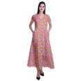 thumbnail image 1 of Moomaya Robe Longue Maxi pour Femmes à Manches Courtes, Robe Formelle/décontractée avec Poches P-TTG, 1 of 6