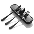 thumbnail image 1 of EcoNesxp Stainless Steel Black Cutlery Unique Design Portable Travel Cutlery Set with Box, 1 of 5