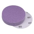thumbnail image 1 of Unique Bargains 10 Pack 3-Inch Purple Sanding Discs 60 Grits Hook & Loop Professional Aluminum Oxide Sandpaper, 1 of 5