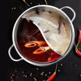 thumbnail image 3 of Hot Pot With Divider Stainless Steel Duck Electric Pot Dual Sided Hot Pot silver, 3 of 8