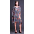 thumbnail image 3 of Bimba Caftan Court Aquarelle Robe Midi Plage Maillot de Bain par-Dessus WomensKaftan-S-L, 3 of 5