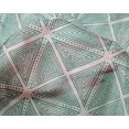 thumbnail image 4 of oneOone Silk Tabby Fabric Dot & Triangle Block Print Fabric BTY 42 Inch Wide, 4 of 4