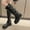 Black, variant on Deals Items ! Aqestyerly Women's Winter Boots Women Mid Heel Shoes Belt Buckle Knee High Retro Cowboy Rider Punk