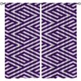 thumbnail image 1 of Geometric Symmetric Triangles Soundproof Privacy Curtains, Continuous Abstract Lines Illustration Blackout Pinch Pleated Curtains, Foldable Breathable Home Curtains for Living Bedroom-W52xL84in, 1 of 5