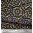 thumbnail image 3 of Soimoi Polyester Crepe Fabric Mandala Kaleidoscope Print Sewing Fabric Yard 42 Inch Wide, 3 of 3