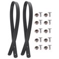 thumbnail image 1 of 2 Set Leather Handbag Handles Tote Bag Replacement Straps Bag Belts with Rivets, 1 of 7