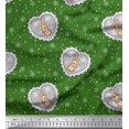 thumbnail image 1 of Soimoi Rayon Crepe Fabric Boy,Surfboard And Beach Bird Print Fabric by Yard 46 Inch Wide, 1 of 3