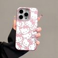thumbnail image 4 of Sanrio Hello Kitty Cool Full Screen KT Phone Case For iPhone 15 14 13 12 11 Pro Max 8 7 Plus Candy Matte Shockproof Back Cover Fashion, 4 of 6
