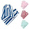 thumbnail image 4 of PMVFHDE Pyjamas pour Filles, Ensemble de Pyjamas Décontractés Imprimés à Boutons, Col à Revers, Manches Longues et Pantalon, Rouge, 7-8 Ans, 4 of 4