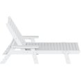 thumbnail image 3 of Bayport Chaise Longue Inclinable en Plastique HDPE pour Extérieur en Blanc, 3 of 6