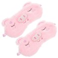 thumbnail image 1 of HLONK 2 Pcs Weighted Eye for Sleeping Animal Plush Mask Breathable, 1 of 6