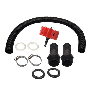 Rain Barrel Overflow , Divert Water Away Portable Easy Install Hose Connection Pipe for Camping Household Balcony Home Outdoor Activities , 3.8cm With Taper