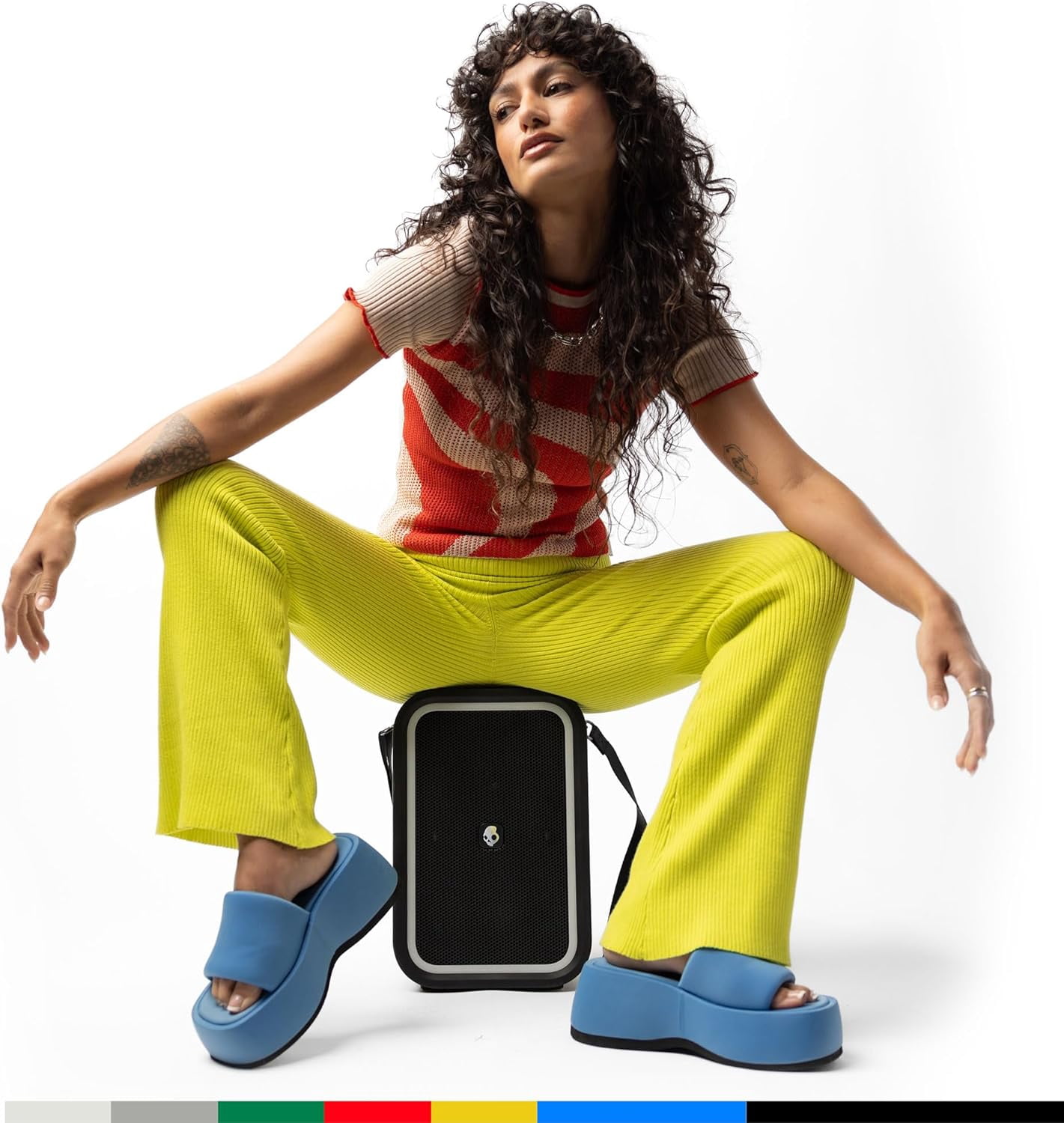 Skullcandy Stomp Haut-parleur Bluetooth – Enceinte portable sans fil étanche IPX7