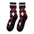 thumbnail image 2 of RKSTN Mens Socks Winter Socks Diamond Lattice Middle Tube Stocking Soft Breathable Mens Socks, 2 of 3