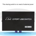 thumbnail image 4 of Commutateur de Partage, Compatible avec pour 98/Me/2000/XP, avec 2/4 Ports USB, Boîte de Commutation, Interface USB2.0 Noire pour Imprimante de Dispositif de Scanner, 4 of 8