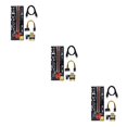 thumbnail image 4 of tredstone 5x USB 3 Riser Board VER009S GOLD PCI-E 1x to 16x Powered 60cm PCIe Extender Red Slot+Black Wire 3Set, 4 of 6