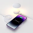 thumbnail image 4 of HOARBOEG LED Smart Wireless Charging Night Light Multifunctional Bedroom Bedside Office Creativeness Atmospheres USB Mushrooms Small Table Lamp Clearance Sale Holiday Gifts, 4 of 7