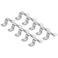 thumbnail image 1 of Unique Bargains 20mm Rigid Pipe Strap Clamp, 10 Pcs 304 Stainless Steel Two Hole U-shape Tube Clip, 1 of 5