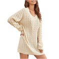 thumbnail image 1 of DPTALR Pull en Tricot à Manches Longues Casual Femmes, 1 of 8