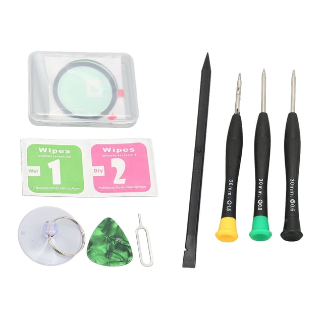 Kit de Réparation d'Écran de Montre, Verre Trempé Revêtu Durable Installation Professionnelle Porter Montre Remplacement de Verre avant pour Remplacer