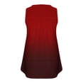 thumbnail image 4 of Dealovy Plus Size Tank Tops for Women Casual Sleeveless Scoop Neck Buttons Ruched Solid Color Loose Flowy Tees, 4 of 4