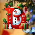 thumbnail image 3 of Bdday 26 Letters Christmas Tree Decoration Pendant Christmas Tree Ornaments Personalized DIY Christmas Ornaments Christmas Decoration Xmas Tree Hanging Decor Feature, 3 of 4