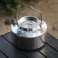 thumbnail image 1 of PRETXORVE Outdoor Kettle Excellent Quality Stainless Steel Kettle Large Capacity Portable Camping Can Open Fire Kettle, 1 of 6