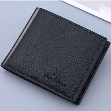 Dvkptbk Wallet for Men Wallet Women Men's Wallet Short Vertical Ultra-Thin Wallet Bank Card Card Package Small Purse - Savings Clearance