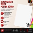 thumbnail image 3 of Formit Heavy Duty Poster Board, White, 22"x28", 3 of 4