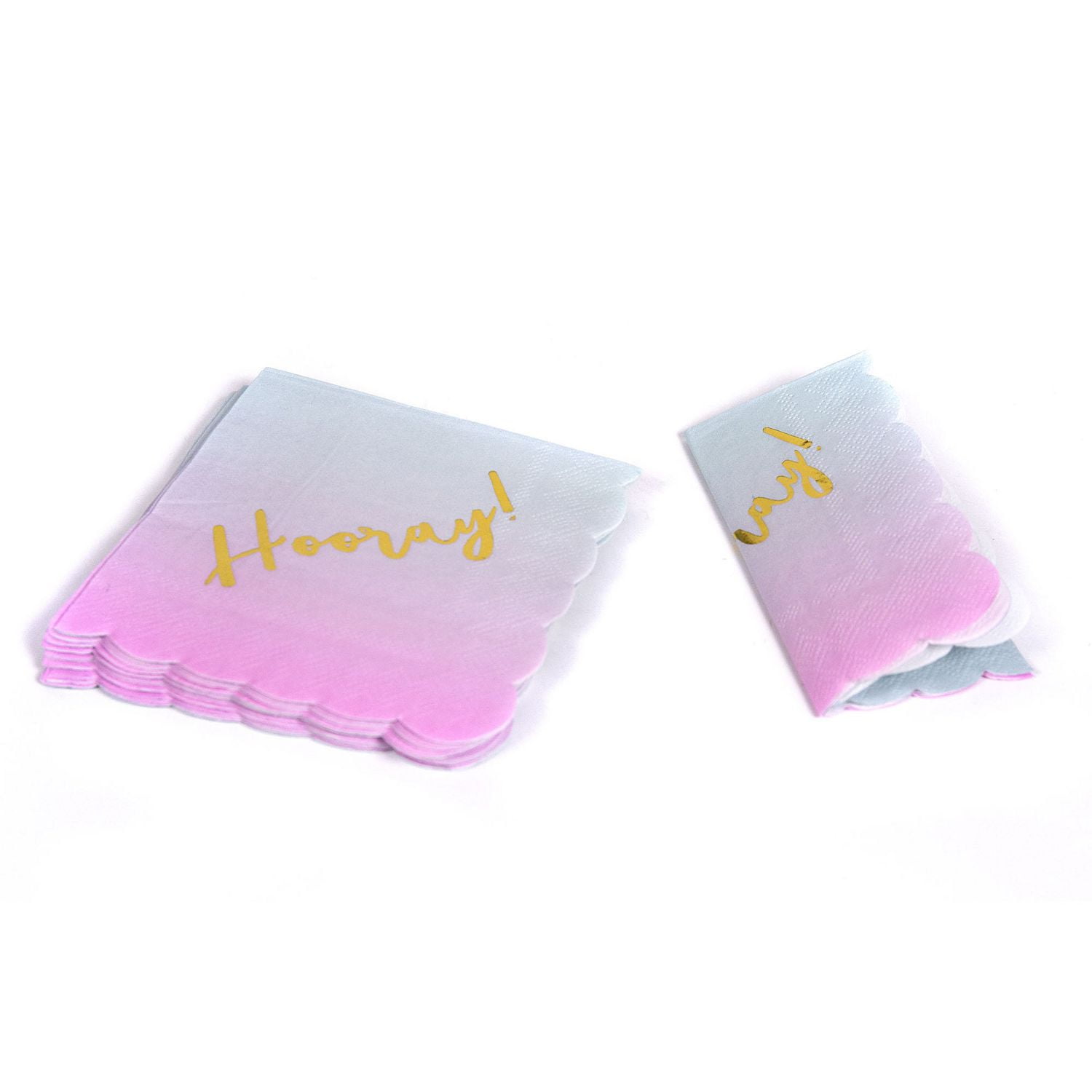 Party- Eh! Serviettes de cocktail ombre « Hooray » par Horizon Group USA