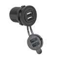 thumbnail image 3 of USB Power , Dual USB Port Power  Socket Outlet  With 60cm/23.6in Cable  For 12V/24V Car Boat ATV, 3 of 8