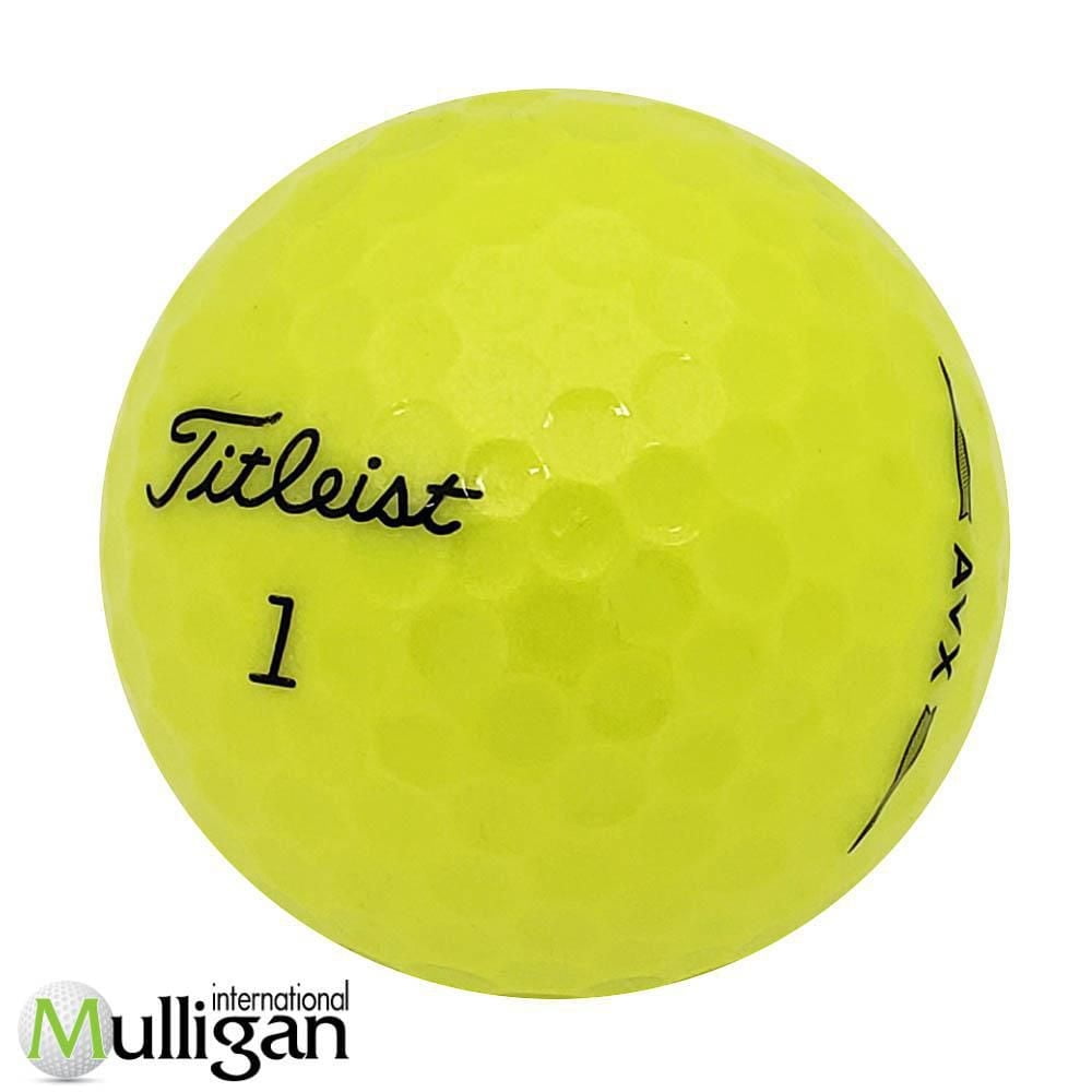 Mulligan - 12 Titleist AVX 2024 - 4A Recycled Used Golf Balls, Yellow