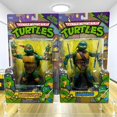 thumbnail image 3 of Teenage Mutant Ninja Turtles Classic Anime Figure Collection Leonardo Da Vinci Raphael Michelangelo Donatello Model Toy Gifts, 3 of 5
