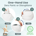thumbnail image 4 of Pure Magic Diaper Pail, Patented Odor-Stop System, Use Any Garbage Bag, One Hand Free Lever, Lichen, 4 of 7