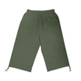 thumbnail image 4 of Timegard Womens Shorts Elastic High Waist Bottom Drawstring Shorts Summer Casual Solid Color Shorts, 4 of 7