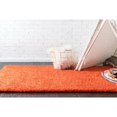 thumbnail image 3 of Unique Loom Tapis en Peluche Moderne Shag Solide 10' x 13' Rectangle Tigre Orange, 3 of 5