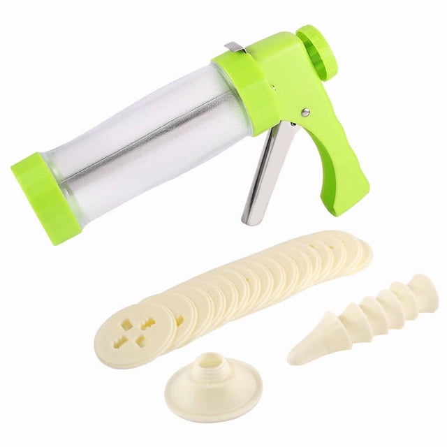 FcBaudy Kitchen Gadgets, Kitchen Accessories, Kitchen Utensils, Kitchen Tool Making Kit Making Equipped With 16 Template Discs And 6 Nozzles Be Used For Making At Home Cookie maker