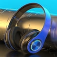 thumbnail image 1 of 2024 Headphones with Led Light Noise Reduction 5.3 Headphones Over Ear Deep Bass, HiFi Sound Comfortable Protein Earpads, 7 Hours of Working Time for Travel Work, 1 of 8