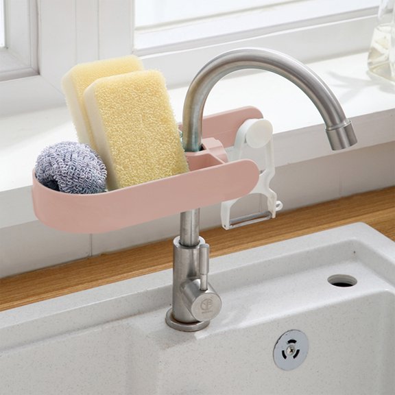 Chmadoxn Kitchen Gadgets, Kitchen Accessories, Kitchen Utensils, Kitchen Tool Faucet Sponge For Kitchen Sink Shower Soap Organizer For Bathroom Soap Tray Rack Sink Shelving