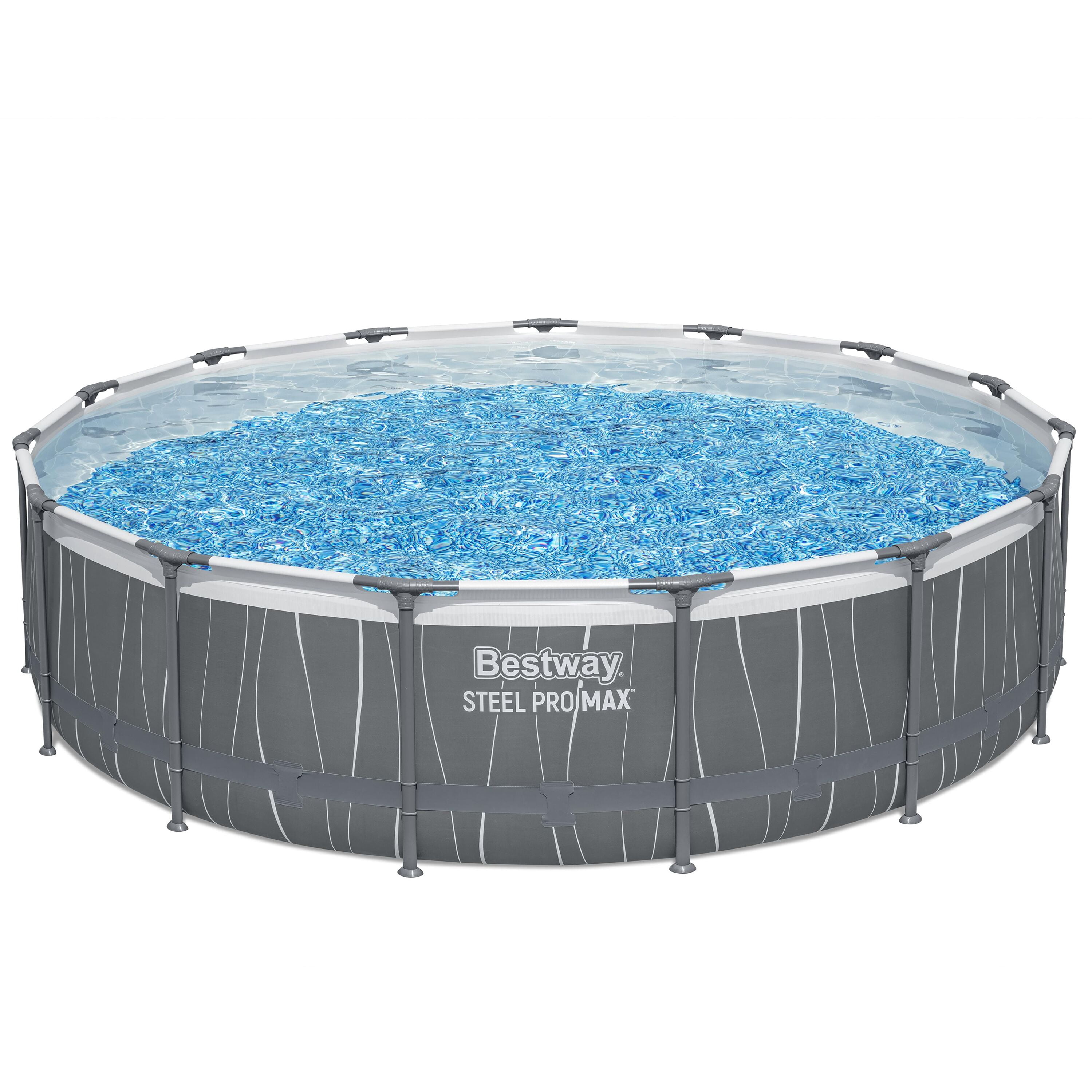 Hydrium™ 15' x 42" Steel Pro MAX™ Pool Set with LED Lights