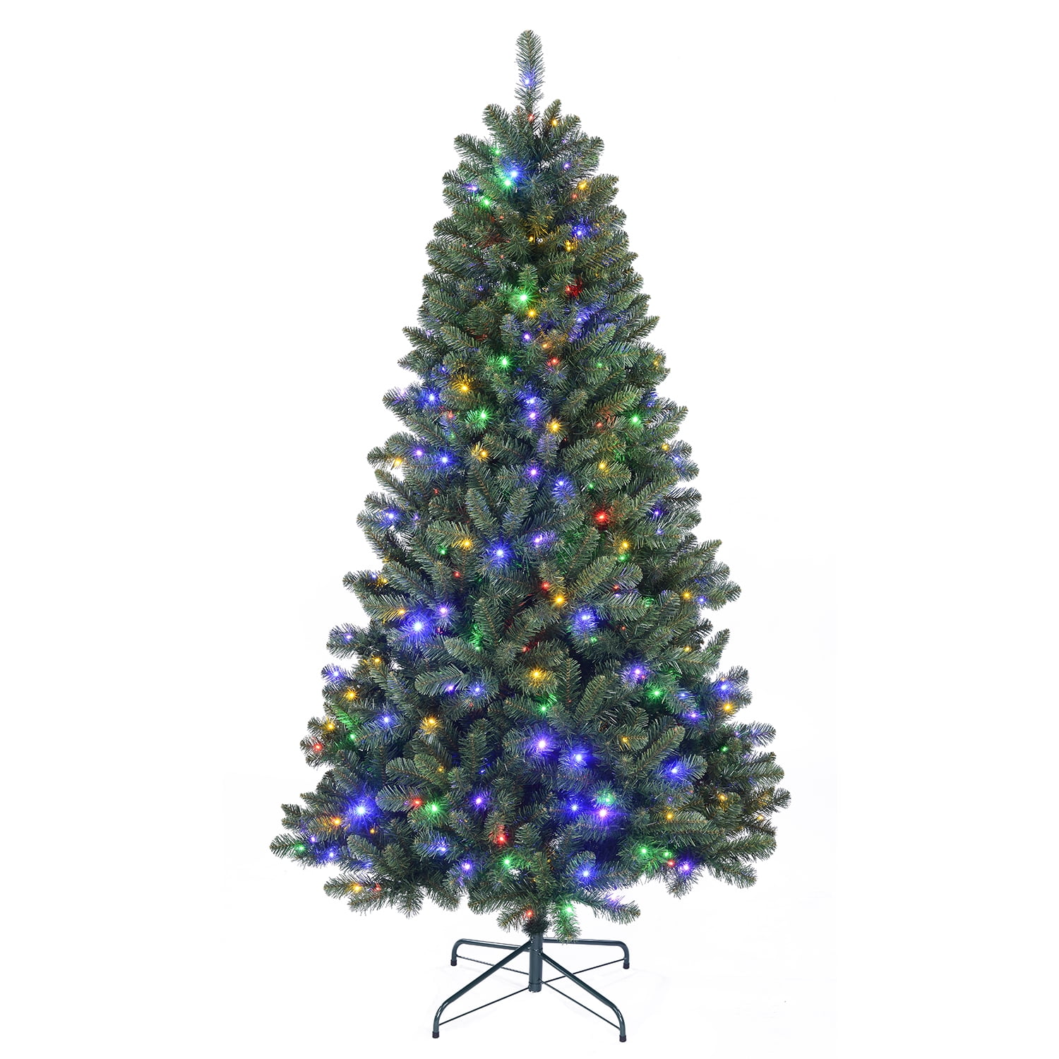 Holiday Time 7' Pre-Lit Braxton Fir Christmas Tree-Green - Walmart.ca