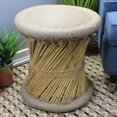 thumbnail image 4 of Natural Geo Tabouret d'Appoint en Moray - Similicuir Beige, 4 of 5