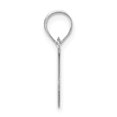 thumbnail image 2 of Diamond2Deal 14K White Gold Bubble Letter J Initial Pendant for Women, 2 of 6