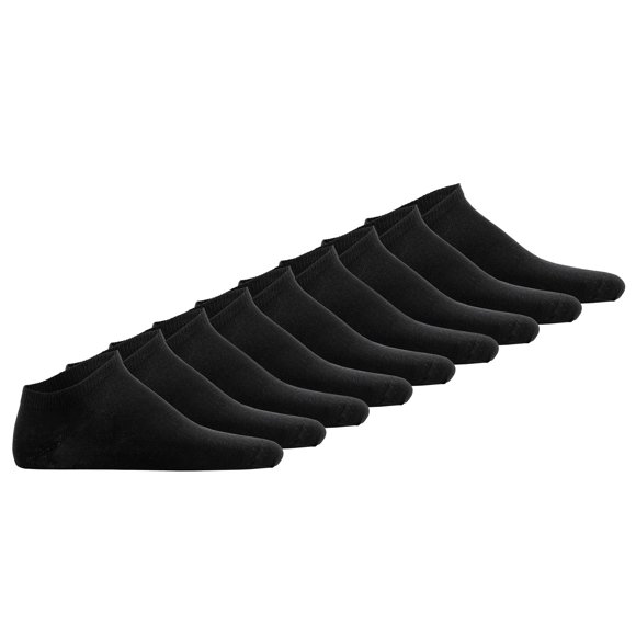 Hudson Chaussettes de Sport Unisexes, Lot de 9 - Simply, Chaussettes Courtes, Couleur Unie Noir 35-38 (UK 3-5)