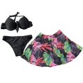 thumbnail image 3 of Daisyyozoid Womens Swimwear Clearance Printed High Waisted Split Three-piece Set, 3 of 3