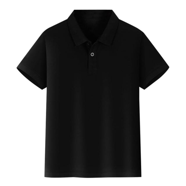 Hiiyo Kids Girls Short Sleeve Polo Shirt Children Solid Color Basic Unisex Polos